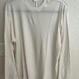 SKIMS Long Sleeve Tee in Cream